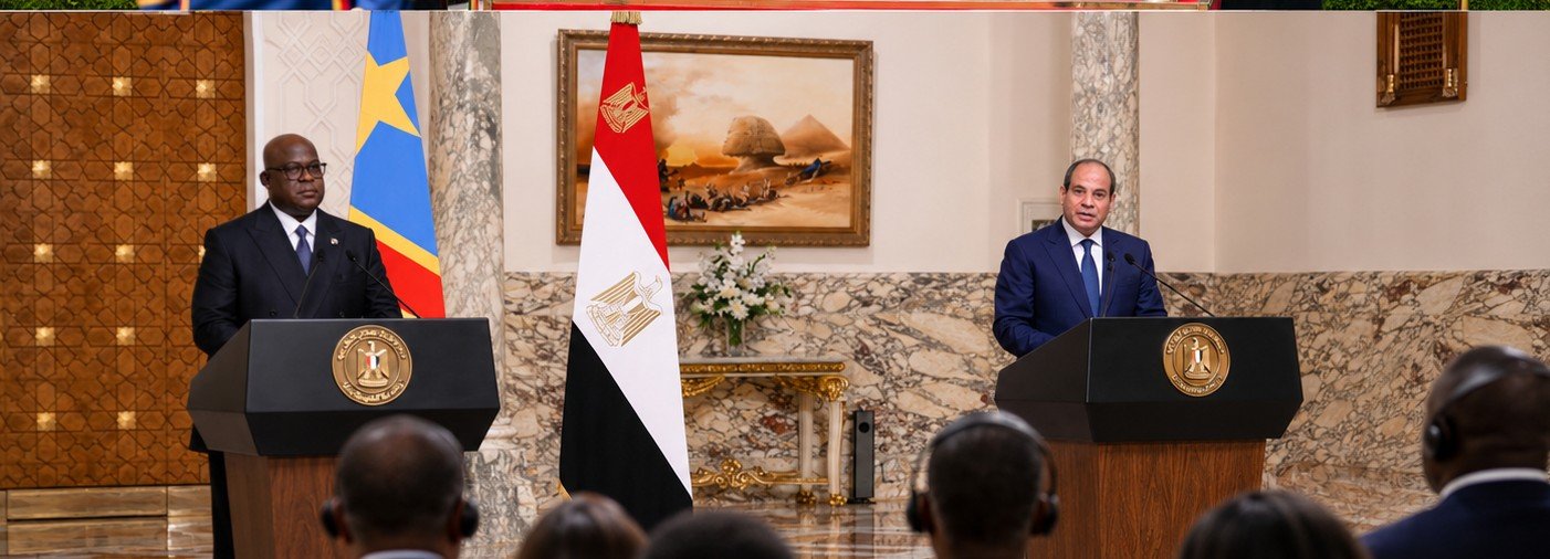 السيسي يستقبل رئيس الكونغو الديمقراطية لبحث تعزيز التعاون الثنائي وتطورات ملف مياه النيل 3 السيسي يستقبل رئيس الكونغو الديمقراطية لبحث تعزيز التعاون الثنائي وتطورات ملف مياه النيل