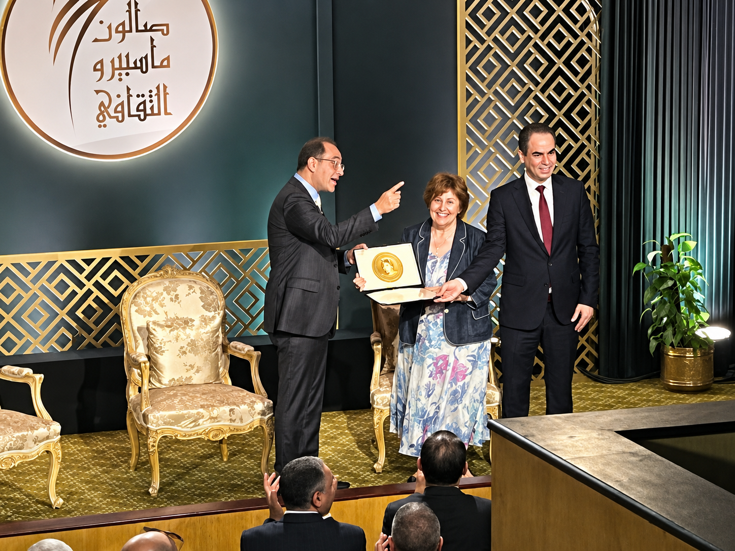 تكريم عدد من رموز الإعلام في صالون ماسبيرو الثقافي بحضور أحمد المسلماني ووزير المالية أحمد كجوك