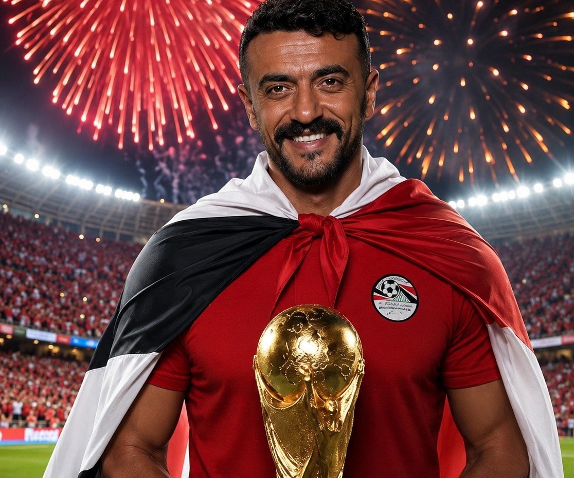أحمد العوضي يدعم منتخب مصر في كأس العالم برسالة تحفيزية للجماهير
