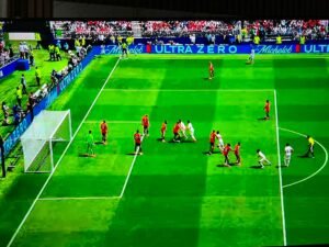 انتهاء الشوط الأول بفوز المنتخب المصري 1-0 على بلجيكا في كأس العالم