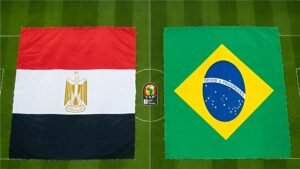 بداية مباراة مصر والبرازيل.. النشيد الوطني المصري يصدح في ملعب المواجهة استعدادًا لكأس العالم 2026