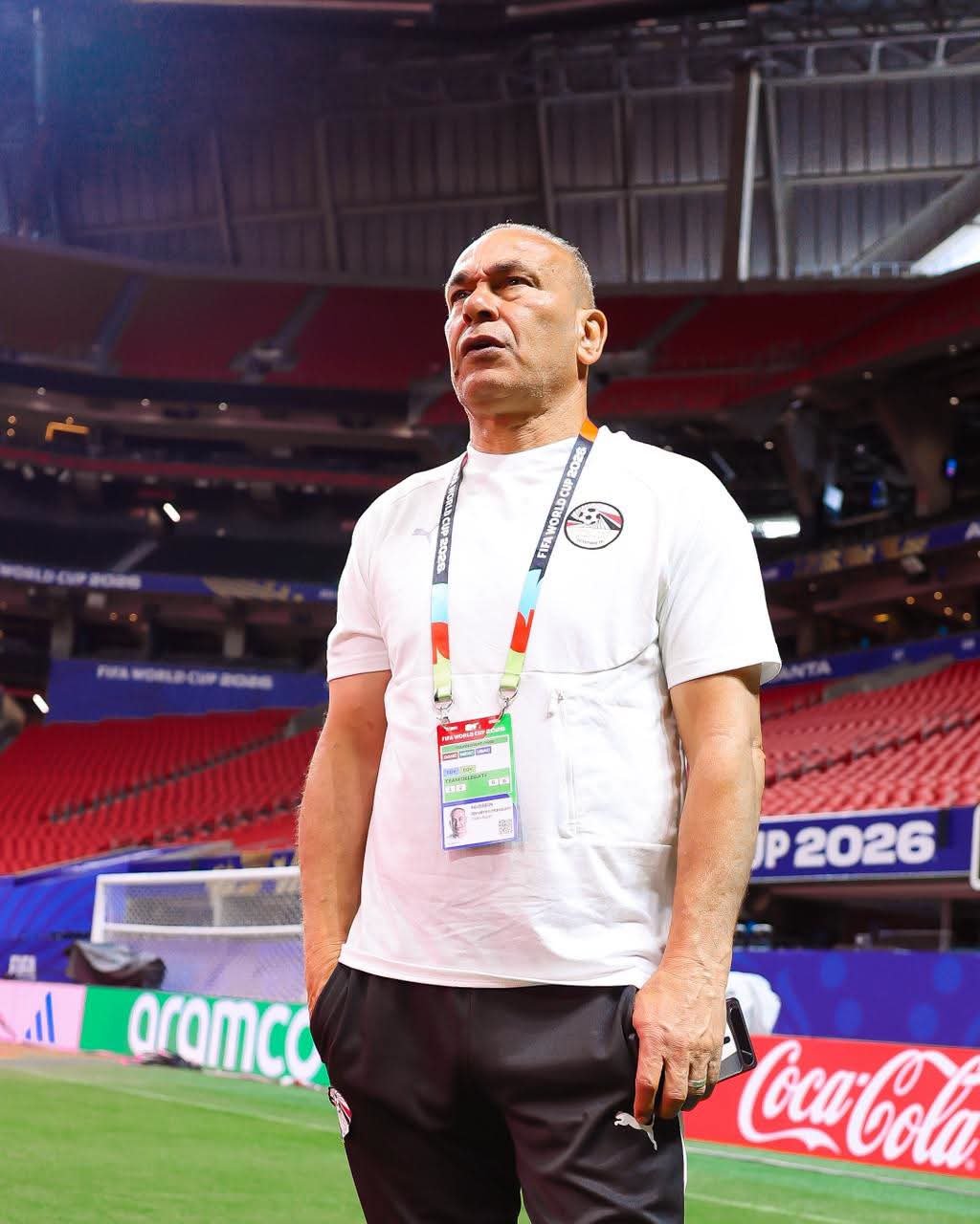 الجهاز الفني لمنتخب مصر يتفقد ملعب مرسيدس بنز قبل مواجهة الأرجنتين في دور الـ16 بكأس العالم 2026 3 الجهاز الفني لمنتخب مصر يتفقد ملعب مرسيدس بنز قبل مواجهة الأرجنتين في دور الـ16 بكأس العالم 2026