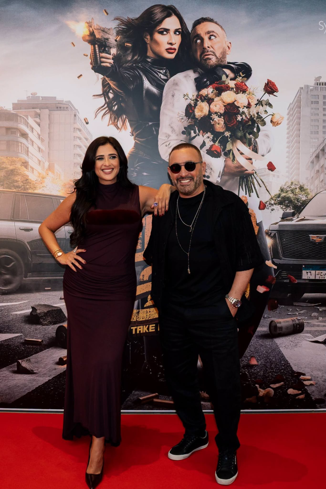 ياسمين عبد العزيز وأحمد السقا في العرض الخاص لفيلم "خلي بالك من نفسك".. أول تعاون سينمائي بعد 23 عامًا يجذب الأنظار