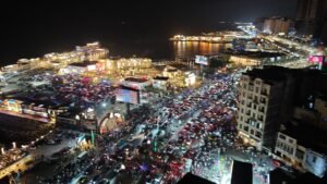 احتفالات الشعب السكندري بفوز منتخب مصر والتأهل إلى دور الـ16 بكأس العالم تشعل شوارع الإسكندرية