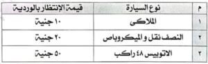 محافظ الإسكندرية يعلن أماكن مواقف وساحات انتظار السيارات الرسمية وأسعار الانتظار لحماية المواطنين من الاستغلال 8 محافظ الإسكندرية يعلن أماكن مواقف وساحات انتظار السيارات الرسمية وأسعار الانتظار لحماية المواطنين من الاستغلال