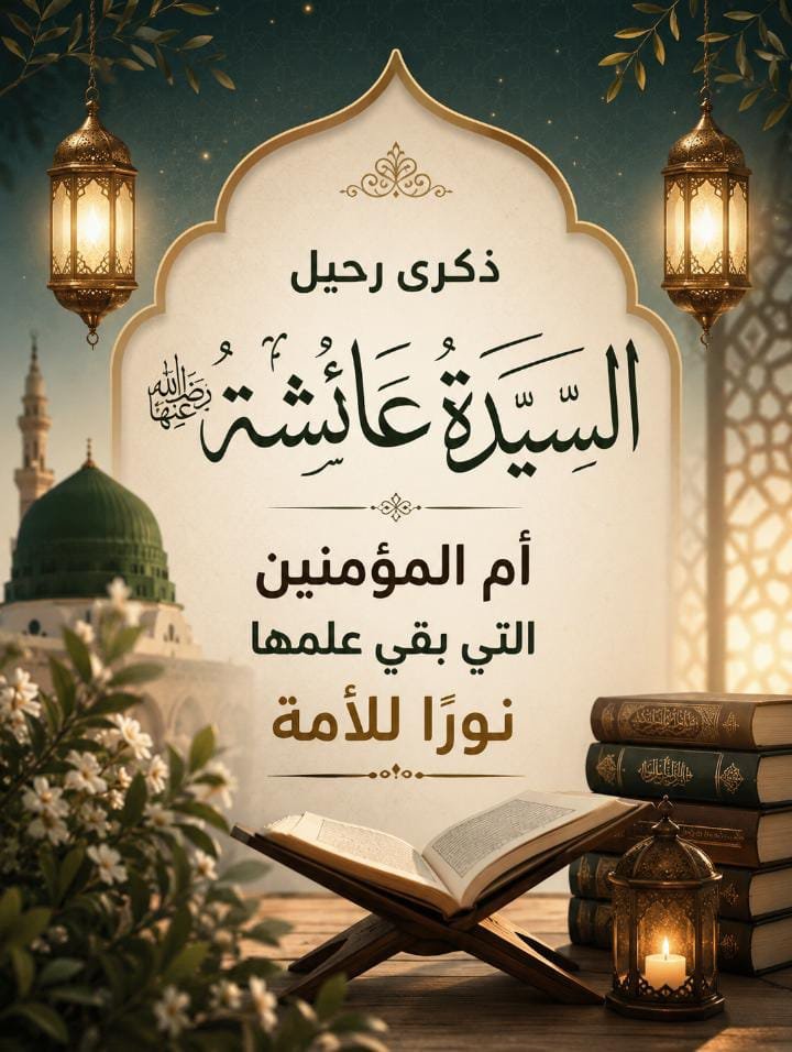 ذكرى رحيل السيدة عائشة رضي الله عنها.. أم المؤمنين التي بقي علمها نورًا للأمة