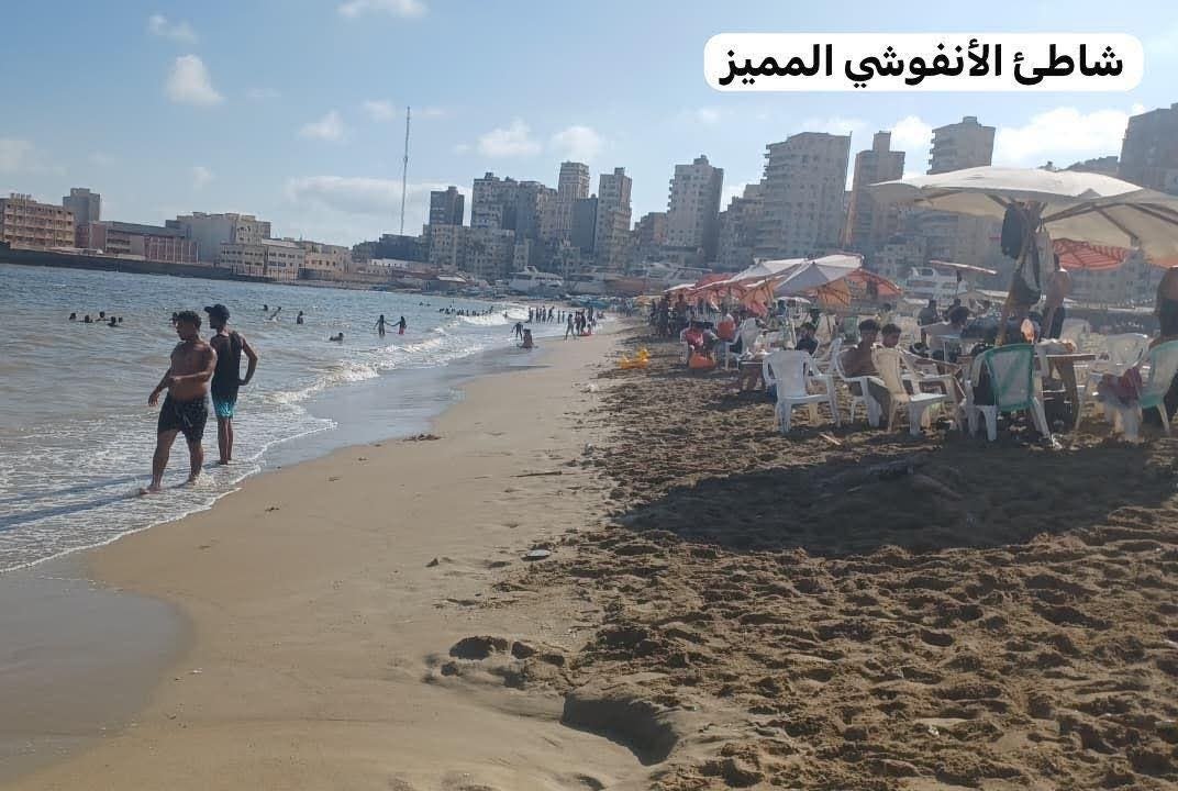 شواطئ الإسكندرية تشهد إقبالًا كثيفًا وإشغالًا كاملًا بعدد من الشواطئ.. والمحافظ يؤكد المتابعة اللحظية لضمان سلامة المواطنين