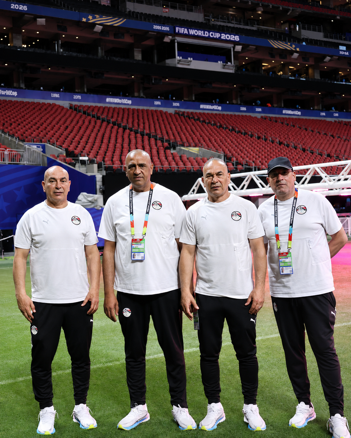 الجهاز الفني لمنتخب مصر يتفقد ملعب مرسيدس بنز قبل مواجهة الأرجنتين في دور الـ16 بكأس العالم 2026 4 الجهاز الفني لمنتخب مصر يتفقد ملعب مرسيدس بنز قبل مواجهة الأرجنتين في دور الـ16 بكأس العالم 2026