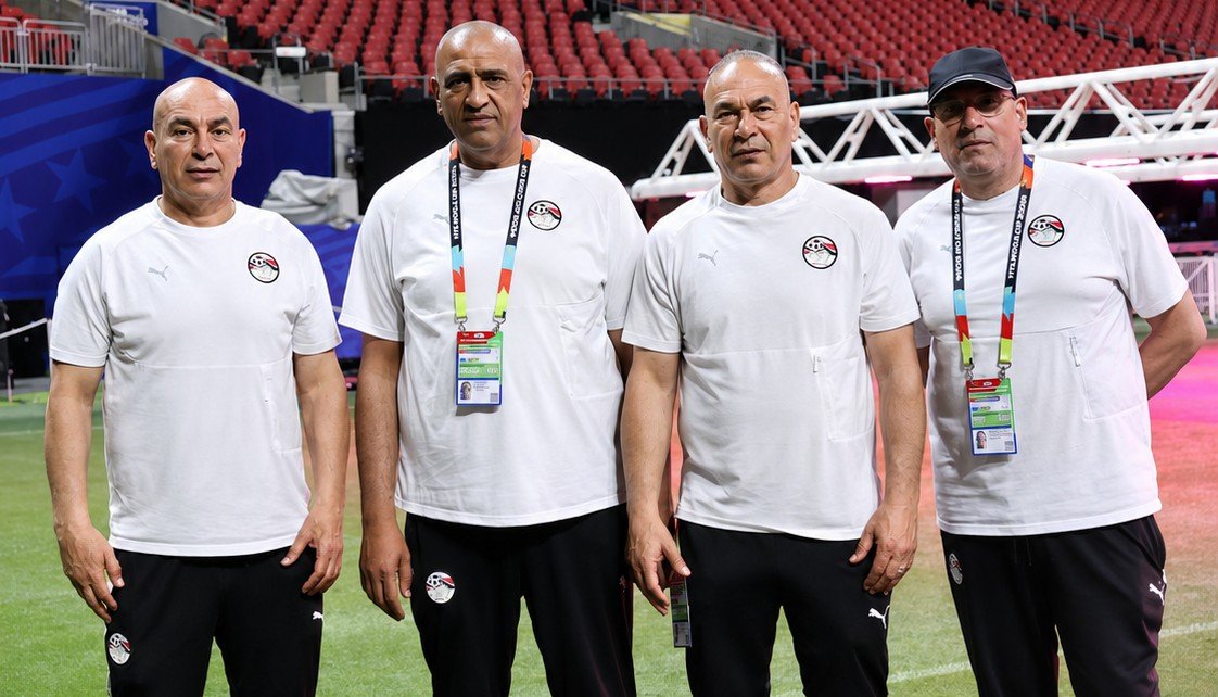 الجهاز الفني لمنتخب مصر يتفقد ملعب مرسيدس بنز قبل مواجهة الأرجنتين في دور الـ16 بكأس العالم 2026