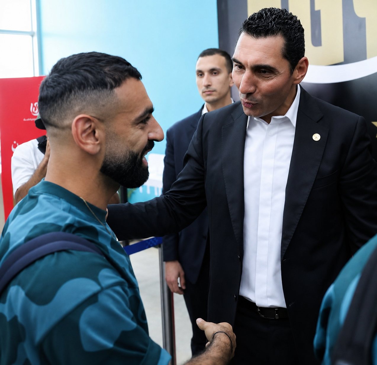 وزير الشباب والرياضة في استقبال منتخب مصر بمطار العلمين عقب العودة من كأس العالم 2026