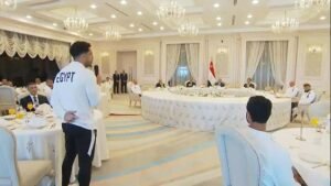 مصطفى شوبير للرئيس عبد الفتاح السيسي: لم نأتِ للمشاركة المشرفة فقط.. وكنا نؤمن بقدرتنا على الوصول لأبعد مرحلة في كأس العالم 2 مصطفى شوبير للرئيس عبد الفتاح السيسي: لم نأتِ للمشاركة المشرفة فقط.. وكنا نؤمن بقدرتنا على الوصول لأبعد مرحلة في كأس العالم