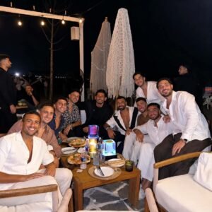 مصطفى شوبير يحتفل بعقد قرانه في الساحل الشمالي بحضور محمد صلاح وتريزيجيه 4 مصطفى شوبير يحتفل بعقد قرانه في الساحل الشمالي بحضور محمد صلاح وتريزيجيه