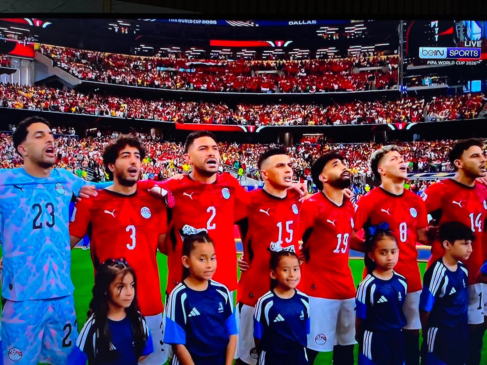 النشيد الوطني يسبق انطلاق مباراة منتخب مصر وأستراليا في كأس العالم 2026 وسط أجواء حماسية
