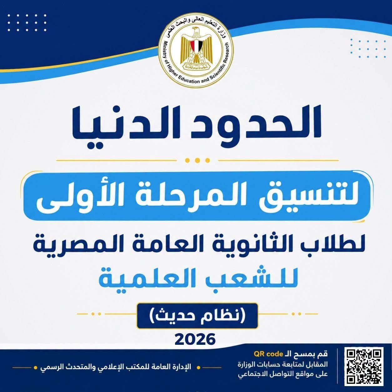 تنسيق الجامعات 2026.. 309 درجات لطب المنصورة والحدود الدنيا لكليات الطب والصيدلة والهندسة كاملة