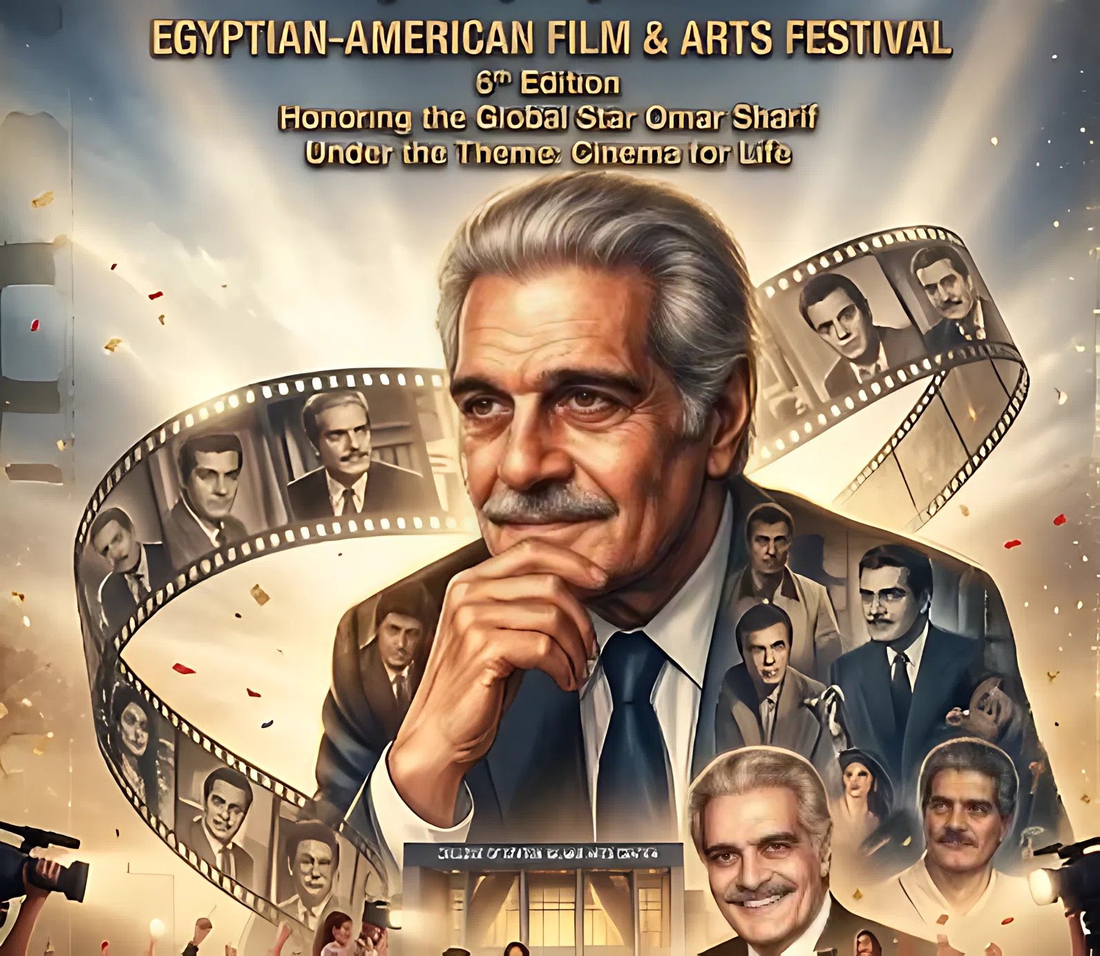 المهرجان المصري الأمريكي للسينما والفنون يحتفي بعمر الشريف في دورته السادسة بأمريكا