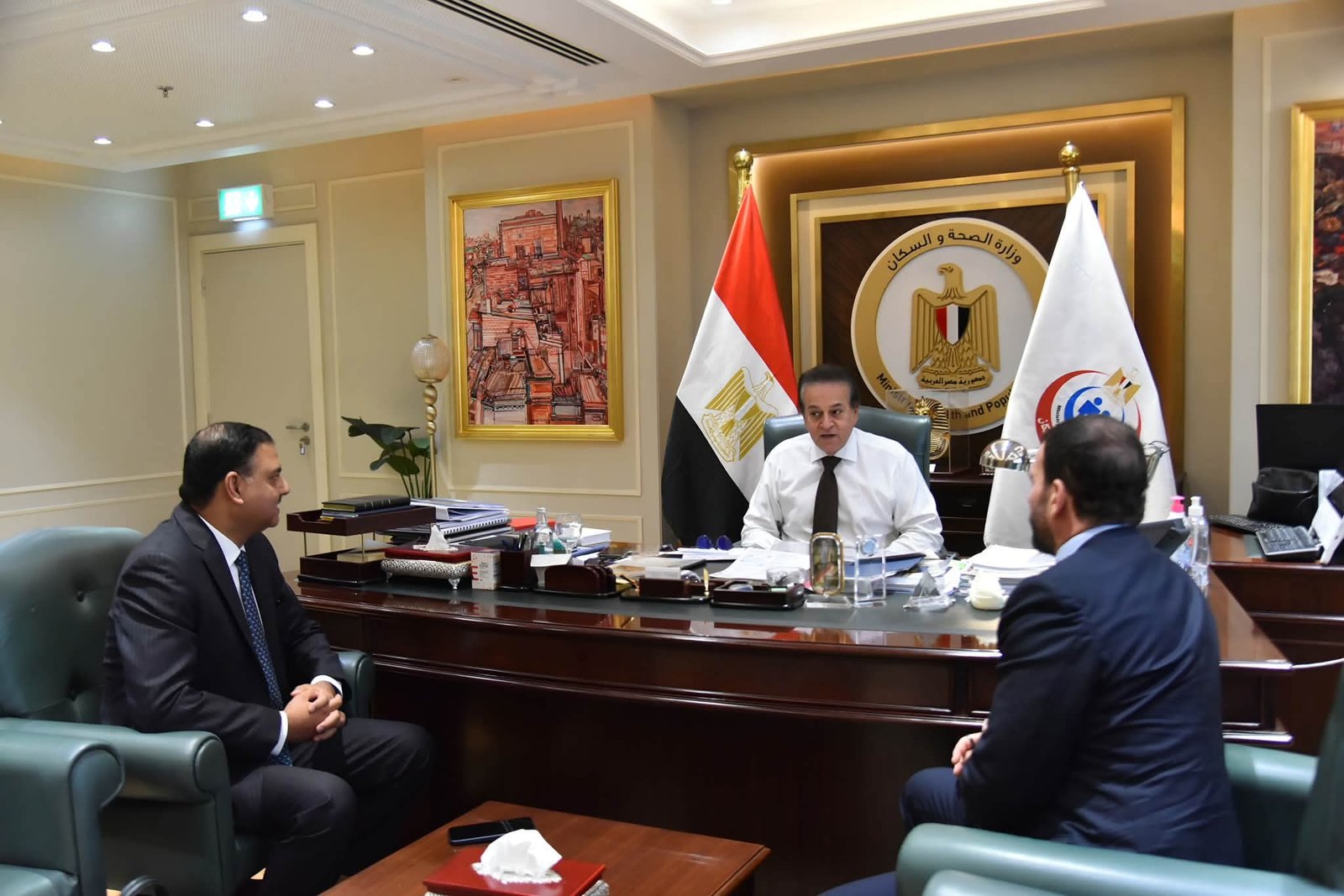 وزير الصحة يبحث مع «ألاميدا» خطط التوسع وتعزيز التعاون الصحي في مصر