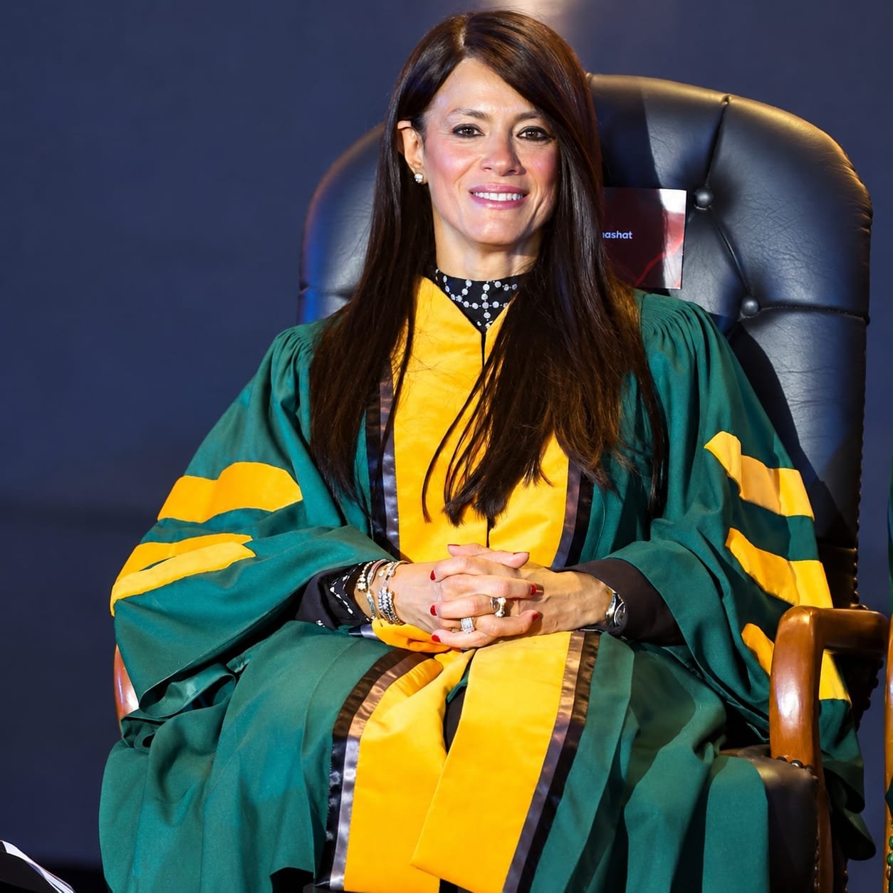 تكريم رانيا المشاط بدرجة الدكتوراة الفخرية من جامعة كيب بريتون تتويج لمسيرة 25 عامًا من النجاح