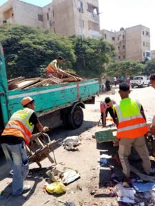 إخلاء سوق خضار عشوائي بالحي الـ12 في 6 أكتوبر والتحفظ على 12 شمسية و12 ترابيزة