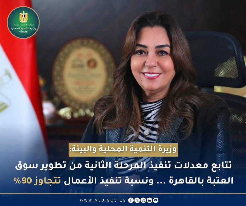 تطوير سوق العتبة.. إنجاز 90% من أعمال الواجهات والطرق ضمن المرحلة الثانية بالقاهرة