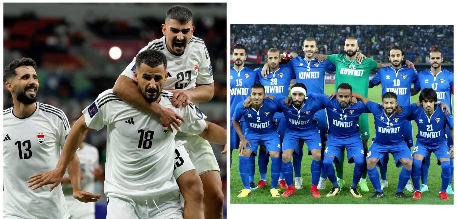 الكويت ضد العراق.. التشكيل الرسمي في مواجهة قوية بـ«خليجي 27» اليوم
