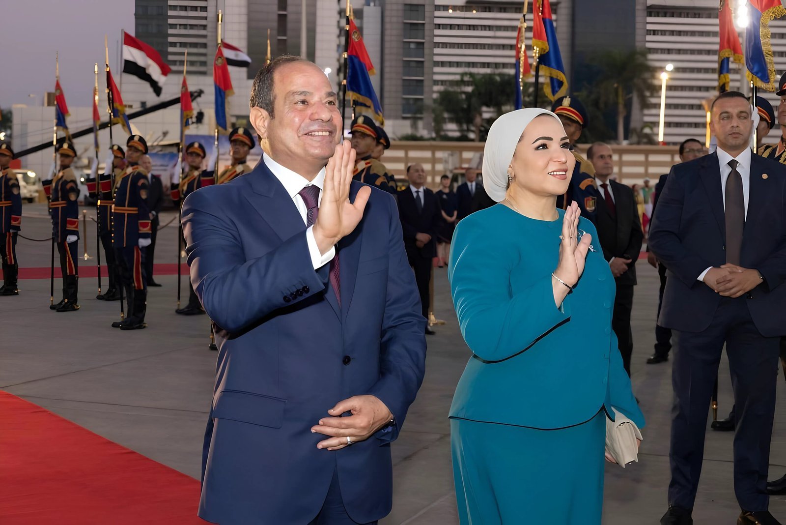 انتصار السيسي ترحب بزيارة الرئيس الصيني وقرينته إلى القاهرة وتؤكد عمق العلاقات المصرية الصينية