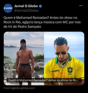 محمد رمضان في البرازيل.. أول حفل له في «روك إن ريو» وحضور لافت لنجم البوب المصري 2 محمد رمضان في البرازيل.. أول حفل له في «روك إن ريو» وحضور لافت لنجم البوب المصري