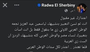 رضوى الشربيني تهاجم أحمد العوضي: اعتذارك غير مقبول.. ولما تعتذر اعتذر لكل ستات الوطن العربي