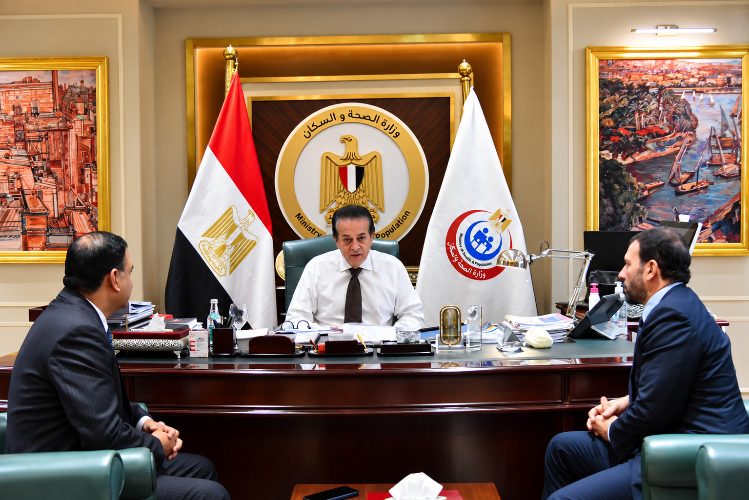 وزير الصحة يبحث مع «ألاميدا» خطط التوسع وتعزيز التعاون الصحي في مصر