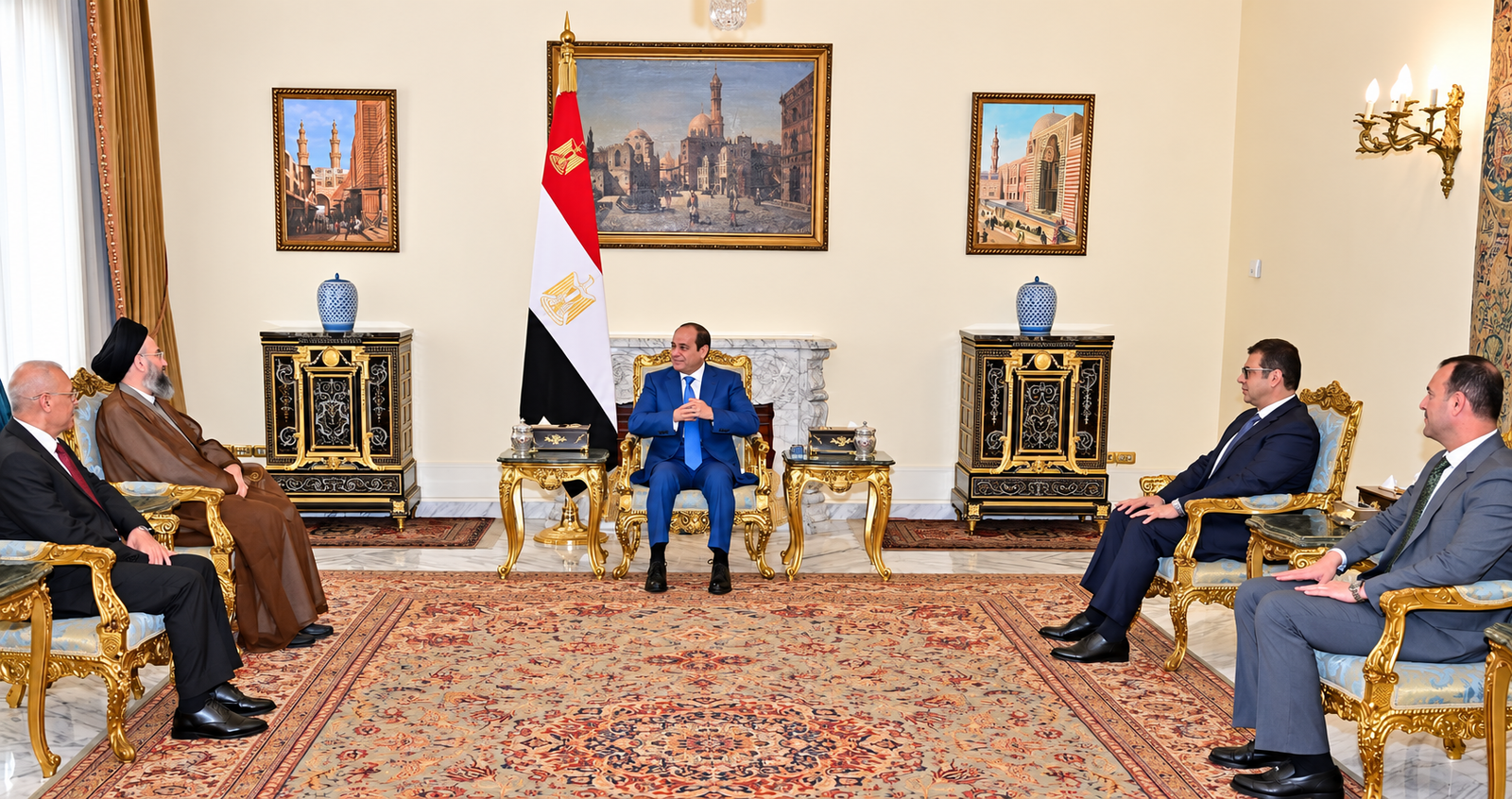 السيسي وعمار الحكيم يبحثان تطورات المنطقة ودعم استقرار العراق والقضية الفلسطينية