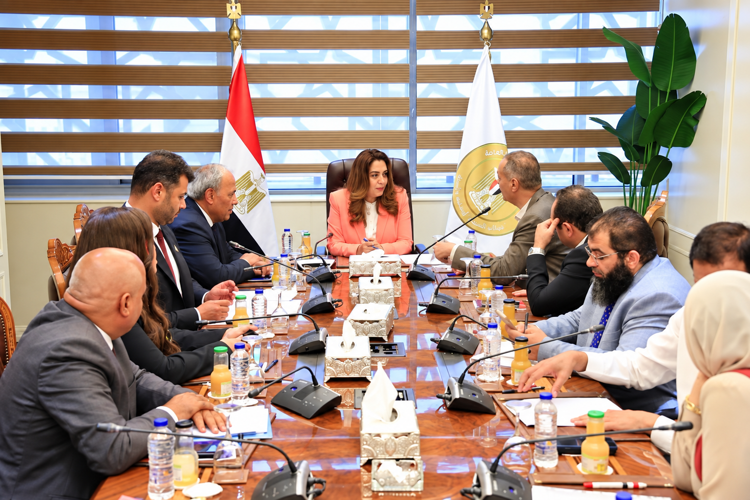وزيرة التنمية المحلية والبيئة تبحث احتياجات المواطنين وملفات الخدمات في 7 محافظات