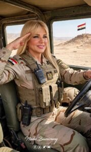 ندى بسيوني توجه رسالة صباحية لمصر بصورة بالزي العسكري وتثير تفاعل الجمهور