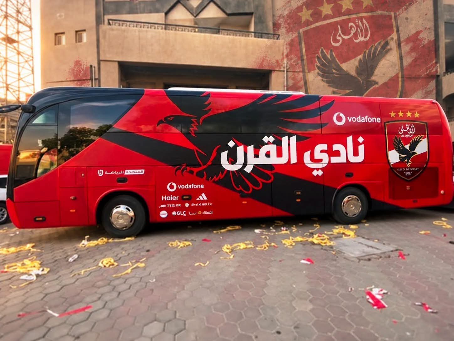 الشكل الجديد لأتوبيس النادي الأهلي يخطف الأنظار قبل الاستحقاقات المقبلة