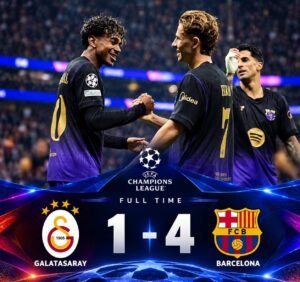 برشلونة يقلب الطاولة على جالاتا سراي ويفوز 4-1 في قلب تركيا بدوري أبطال أوروبا