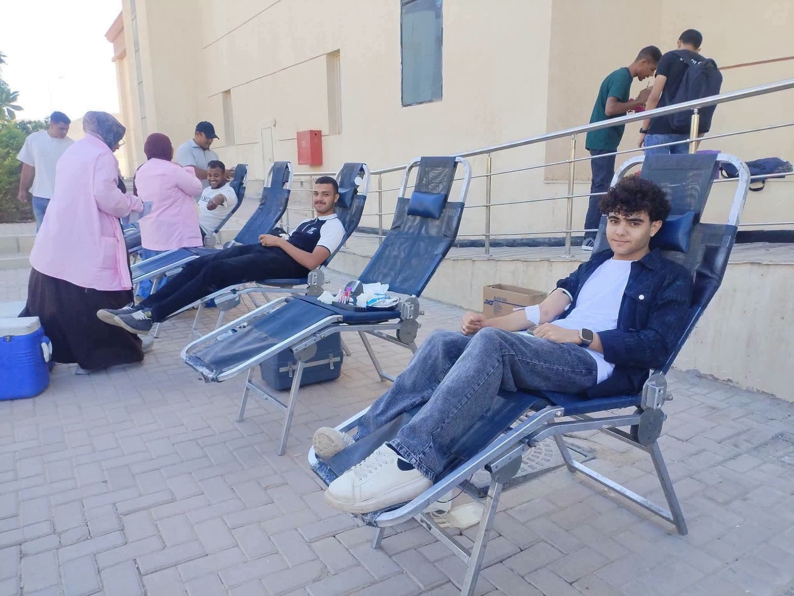 جامعة أسيوط الجديدة التكنولوجية تنظم حملة للتبرع بالدم لدعم المرضى وتعزيز ثقافة العطاء