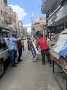 تحرير 77 محضر إشغال وإزالات فورية في المنوفية خلال حملات مكبرة بالباجور وشبين الكوم