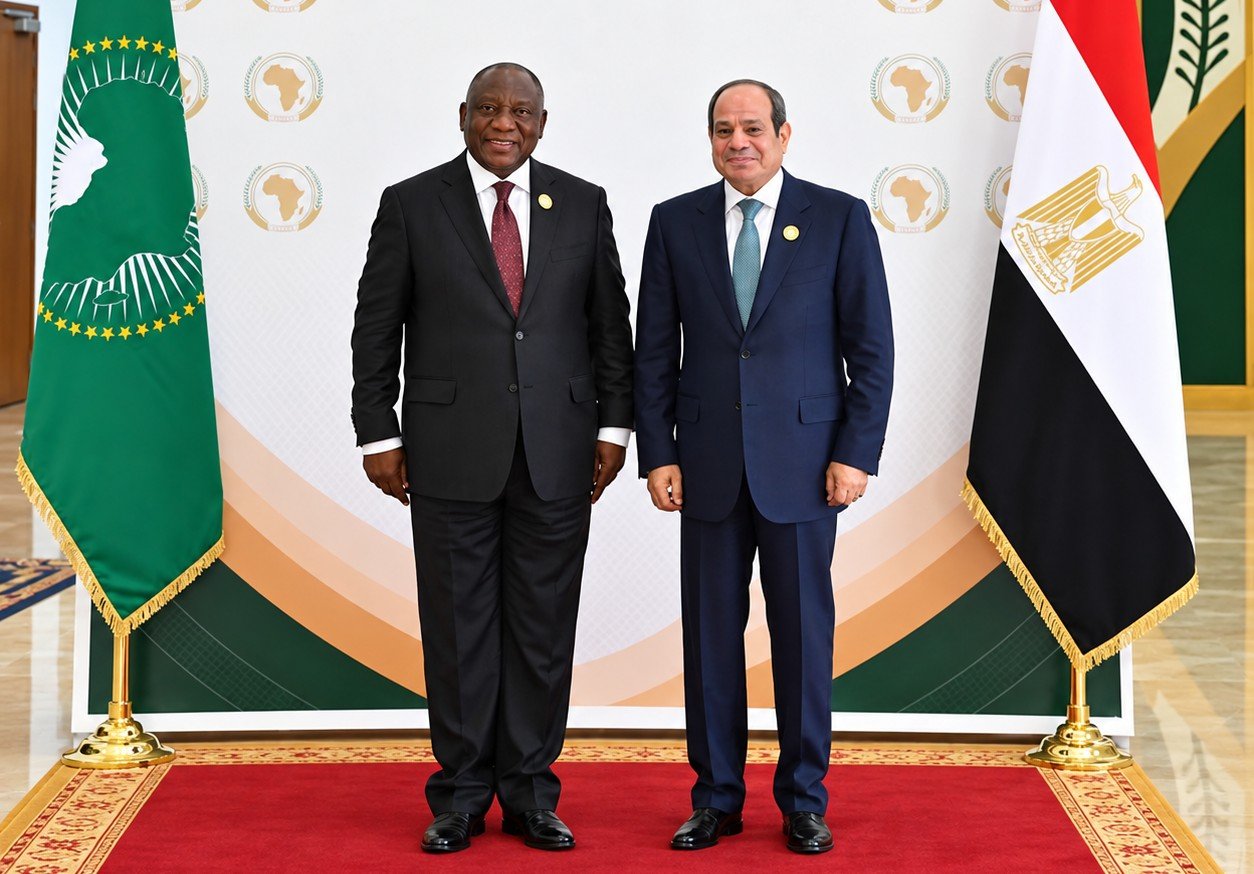 الرئيس السيسي يستقبل رئيس غانا ويؤكد تطلع مصر للتعاون مع غانا خلال رئاستها للاتحاد الأفريقي 2027