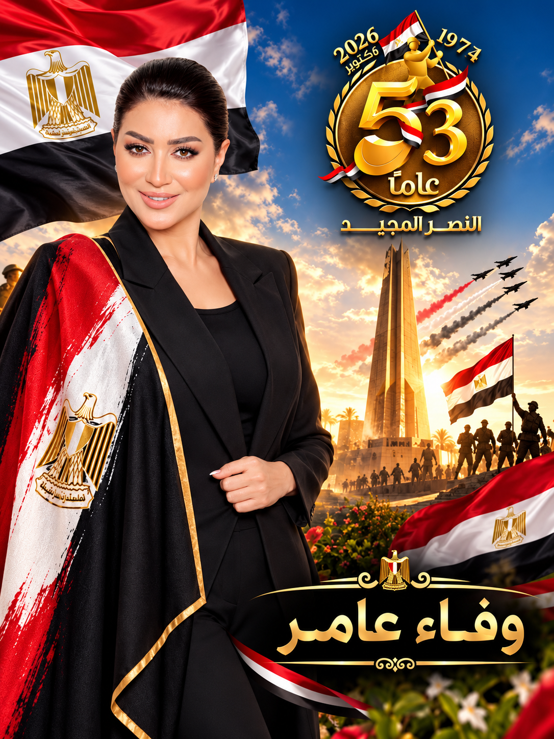 في ذكرى نصر أكتوبر المجيد، حرصت الفنانة وفاء عامر على توجيه رسالة وطنية إلى الشعب المصري، استحضرت خلالها واحدة من أعظم صفحات التاريخ المصري، مؤكدة أن نصر أكتوبر سيظل شاهدًا على قدرة المصريين على تجاوز أصعب التحديات وتحويل اللحظات العصيبة إلى انتصار يصنع الفخر للأجيال المتعاقبة.وجاءت رسالة وفاء عامر في ذكرى نصر أكتوبر المجيد محملة بالكثير من مشاعر الاعتزاز بتاريخ مصر وتضحيات أبنائها، حيث أكدت أن التاريخ لا يُكتب بالكلمات فقط، وإنما بالإرادة والعزيمة والإيمان بالقدرة على تحقيق المستحيل، مشيرة إلى أن أصعب اللحظات يمكن أن تتحول إلى انتصار عندما يمتلك الإنسان الثقة في قدرته على العبور وتجاوز الأزمات. وفاء عامر تستعيد دروس نصر أكتوبر ونشرت وفاء عامر رسالة عبر حساباتها على مواقع التواصل الاجتماعي بمناسبة ذكرى نصر أكتوبر، أكدت خلالها أن هذه المناسبة الوطنية تمثل فرصة لاستعادة معاني البطولة والتضحية والانتماء، خاصة أن حرب أكتوبر المجيدة جسدت قدرة المصريين على مواجهة التحديات واستعادة الأرض والكرامة. وقالت الفنانة في رسالتها إن هناك أيامًا تظل حاضرة في ذاكرة الشعوب مهما مرت السنوات، ومن بينها يوم الانتصار في أكتوبر، الذي أصبح رمزًا للإرادة المصرية وقدرة أبناء الوطن على تحقيق الإنجاز في أصعب الظروف. وأشارت وفاء عامر إلى أن ذكرى نصر أكتوبر تحمل رسالة مهمة للأجيال الجديدة، مفادها أن الصعوبات مهما بلغت لا تعني الاستسلام، وأن الإيمان بالهدف والإصرار على تحقيقه يمكن أن يصنعا الفارق في حياة الشعوب والأوطان. نصر أكتوبر.. ذكرى خالدة في وجدان المصريين ويحتل نصر أكتوبر مكانة خاصة في وجدان الشعب المصري، باعتباره محطة تاريخية مهمة أثبتت قدرة القوات المسلحة المصرية على التخطيط والاستعداد والعمل من أجل استعادة الأرض، كما جسد روح التضحية التي قدمها أبناء القوات المسلحة دفاعًا عن الوطن. وتظل ذكرى نصر أكتوبر مرتبطة بتضحيات الشهداء الذين قدموا أرواحهم من أجل مصر، وهو ما انعكس في رسالة وفاء عامر التي حرصت على توجيه التحية إلى أرواح شهداء الوطن، والدعاء لهم بالرحمة، إلى جانب تقدير كل من ساهم وضحى من أجل الحفاظ على مصر ورفع رايتها. وأكدت الفنانة أن استحضار هذه الذكرى لا يرتبط فقط بالاحتفال بانتصار عسكري تحقق في الماضي، وإنما يمثل أيضًا استعادة لقيم الإرادة والصمود والعمل من أجل الوطن، وهي القيم التي يمكن أن تستفيد منها الأجيال الجديدة في مواجهة تحديات الحاضر والمستقبل. رسالة وفاء عامر في ذكرى نصر أكتوبر وحملت رسالة وفاء عامر كلمات واضحة عن الفخر بمصر وتاريخها، حيث أكدت أن التاريخ يمكن أن يُكتب بالإرادة، وأن أصعب اللحظات قد تتحول إلى انتصارات عندما يكون لدى الإنسان إيمان حقيقي بقدرته على تجاوزها. وتعكس هذه الرسالة أهمية استمرار الحديث عن البطولات الوطنية، خاصة في المناسبات التي تمثل جزءًا أساسيًا من الذاكرة المصرية، إذ تساهم هذه المناسبات في تعريف الأجيال الجديدة بما قدمه أبناء الوطن من تضحيات، وما بذلوه من جهود للدفاع عن الأرض وتحقيق السلام والاستقرار. كما وجهت وفاء عامر تحية خاصة لكل من ضحى من أجل مصر، مؤكدة أن تضحيات أبناء الوطن ستظل محل تقدير واعتزاز، وأن أسماء الشهداء ستبقى حاضرة في ذاكرة المصريين باعتبارهم أصحاب الفضل في كتابة صفحات مضيئة من تاريخ البلاد. أكتوبر يجدد مشاعر الفخر بتاريخ مصر ومع حلول ذكرى الانتصار، تتجدد مشاعر الفخر بين المصريين، حيث يستعيد الجميع تفاصيل مرحلة مهمة من تاريخ الدولة المصرية، وما شهدته من تحديات كبيرة وإرادة قوية للعبور نحو مرحلة جديدة. ولا تزال ذكرى نصر أكتوبر مصدر إلهام للكثير من المصريين، لأنها تؤكد أن امتلاك الإرادة والعمل المنظم والتمسك بالهدف يمكن أن يؤدي إلى تحقيق نتائج كبيرة مهما كانت صعوبة الظروف. ومن هذا المنطلق، جاءت كلمات وفاء عامر لتؤكد أن الاحتفال بالانتصار لا يقتصر على استعادة أحداث الماضي، بل يمتد إلى التأكيد على أهمية الحفاظ على روح الانتماء والوطنية، والاستفادة من الدروس التي تركتها هذه المرحلة للأجيال الحالية والقادمة. وفاء عامر تحتفي بمصر وشعبها وحرصت الفنانة وفاء عامر في ختام رسالتها على توجيه التهنئة إلى الشعب المصري بمناسبة هذه الذكرى الوطنية، متمنية أن تظل مصر وشعبها في خير وأمان، وأن تستمر مسيرة البناء والعمل من أجل مستقبل أفضل. وتأتي كلمات وفاء عامر في وقت تستعيد فيه مواقع التواصل الاجتماعي العديد من الرسائل الوطنية والفنية التي يوجهها نجوم الفن والشخصيات العامة بمناسبة ذكرى الانتصار، في إطار الاحتفاء بتاريخ مصر وتضحيات أبنائها. وتحرص وفاء عامر بشكل متكرر على مشاركة جمهورها المناسبات الوطنية، والتعبير عن مشاعرها تجاه مصر وشعبها، وهو ما يمنح رسائلها تفاعلًا من متابعيها على منصات التواصل الاجتماعي. ذكرى نصر أكتوبر ورسالة للأجيال الجديدة وتبقى ذكرى نصر أكتوبر مناسبة تتجاوز حدود الاحتفال السنوي، فهي تحمل مجموعة من الرسائل التي يمكن للأجيال الجديدة التعرف من خلالها على أهمية الإرادة والصمود والتضحية من أجل الوطن. كما تؤكد هذه الذكرى أن الشعوب التي تمتلك رؤية واضحة وإرادة حقيقية قادرة على تجاوز أصعب الظروف، وأن التحديات لا يمكن أن تكون عائقًا أمام تحقيق الأهداف عندما تتوافر العزيمة والعمل والإصرار. وتأتي أهمية رسالة وفاء عامر من تركيزها على هذا المعنى تحديدًا، حيث ربطت بين دروس الماضي وقدرة الإنسان على تحويل أصعب اللحظات إلى انتصار، وهو ما يجعل الاحتفال بالمناسبة مرتبطًا بمعانٍ تتجاوز الأحداث التاريخية إلى قيم إنسانية ووطنية مستمرة. وفي النهاية، تظل ذكرى نصر أكتوبر صفحة مضيئة في تاريخ مصر، وذكرى خالدة لتضحيات رجال القوات المسلحة وشهداء الوطن، كما تظل رسالة وفاء عامر تعبيرًا عن حالة الفخر التي يشعر بها المصريون تجاه تاريخ بلدهم. ومع استمرار الأجيال في استحضار هذه الذكرى، يبقى نصر أكتوبر رمزًا للإرادة والعزيمة والقدرة على العبور، وتبقى مصر وشعبها مصدر فخر لكل أبنائها.