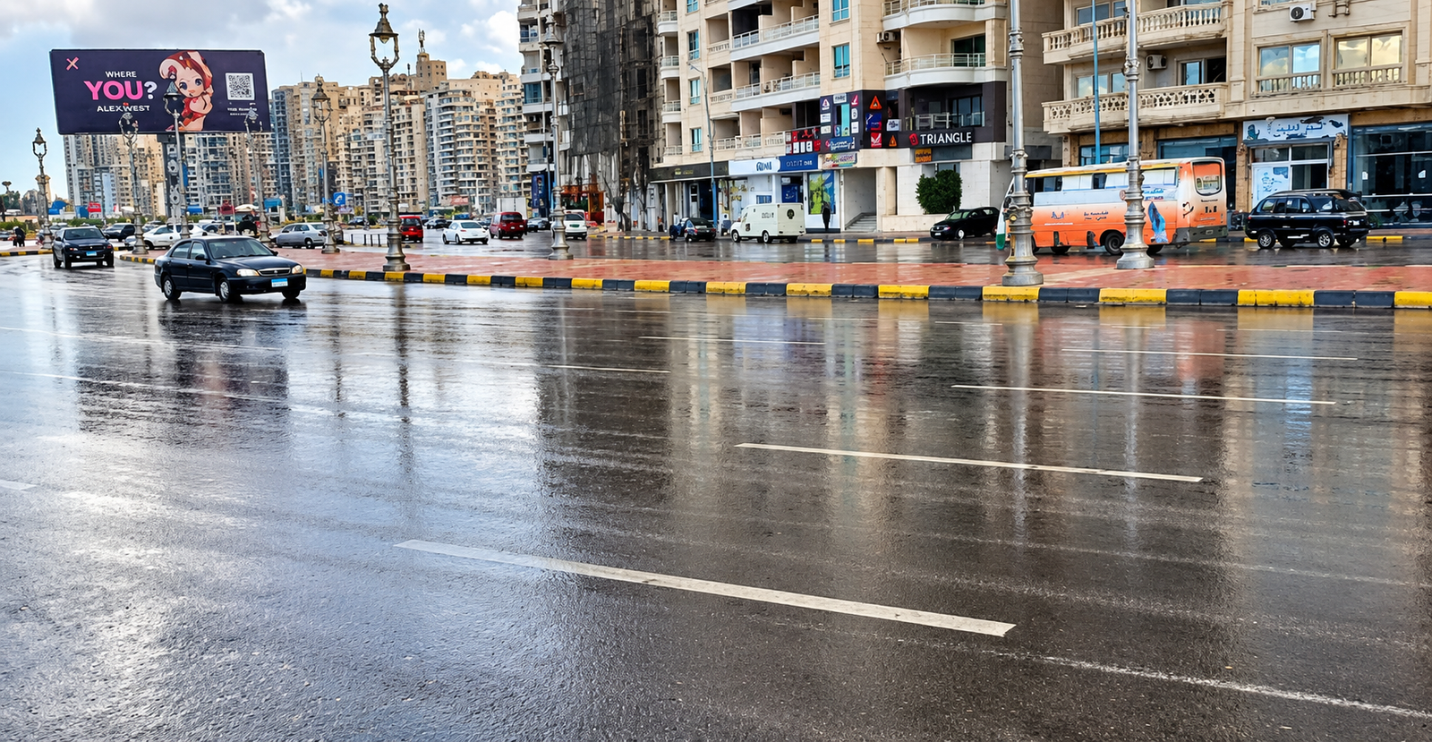 أمطار غزيرة ومتوسطة تضرب الإسكندرية اليوم الثلاثاء.. تفاصيل حالة الطقس