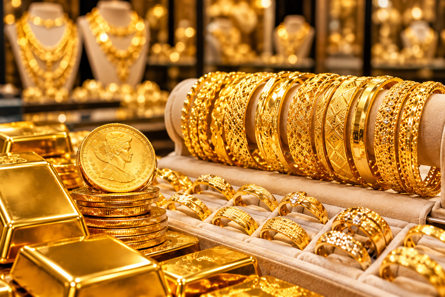 مفاجأة في سعر الذهب اليوم.. عيار 21 يفقد 1500 جنيه من قمته ويسجل 6150 جنيهًا