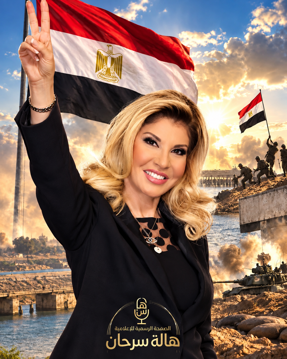 هالة سرحان تحيي ذكرى انتصارات أكتوبر المجيدة: 6 أكتوبر تاريخ محفور في قلوب المصريين